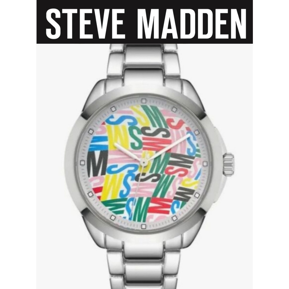 Steve Madden SM Repeat Logo Bracelet Watch